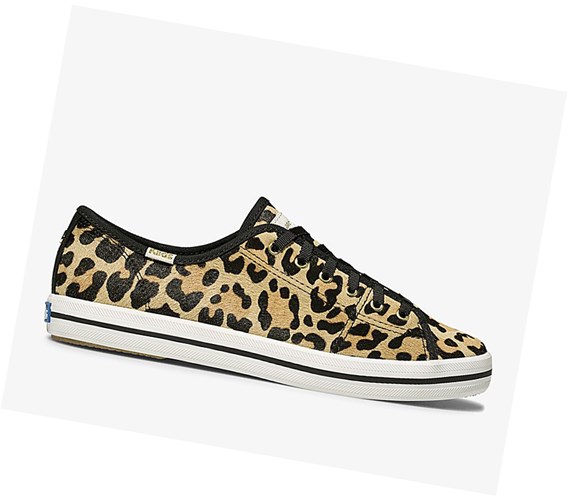 Zapatos con Cordones Keds x kate spade new york Kickstart Calf Hair Mujer Leopardo Marrom | JGR091742